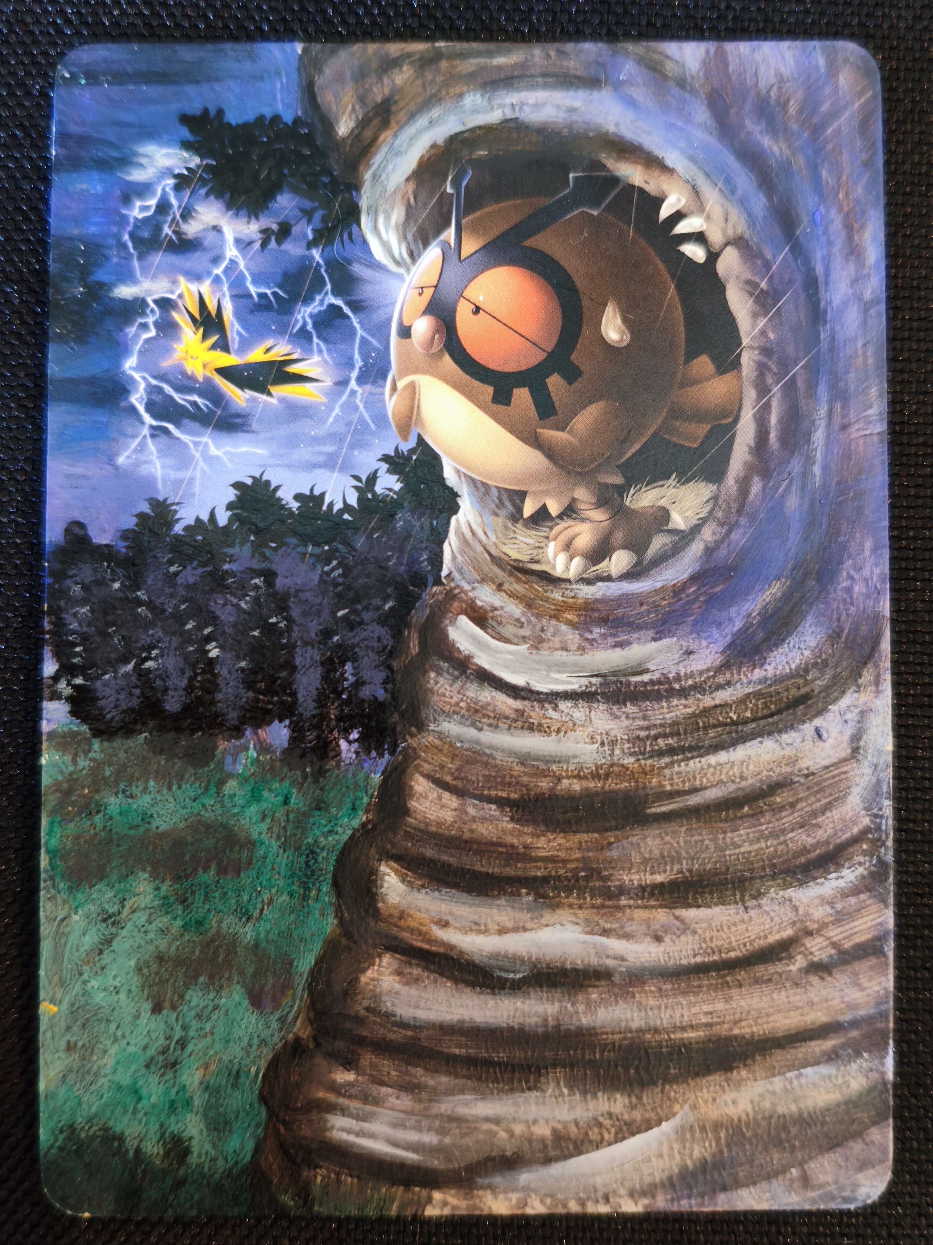 Carte peinte a la main altered art