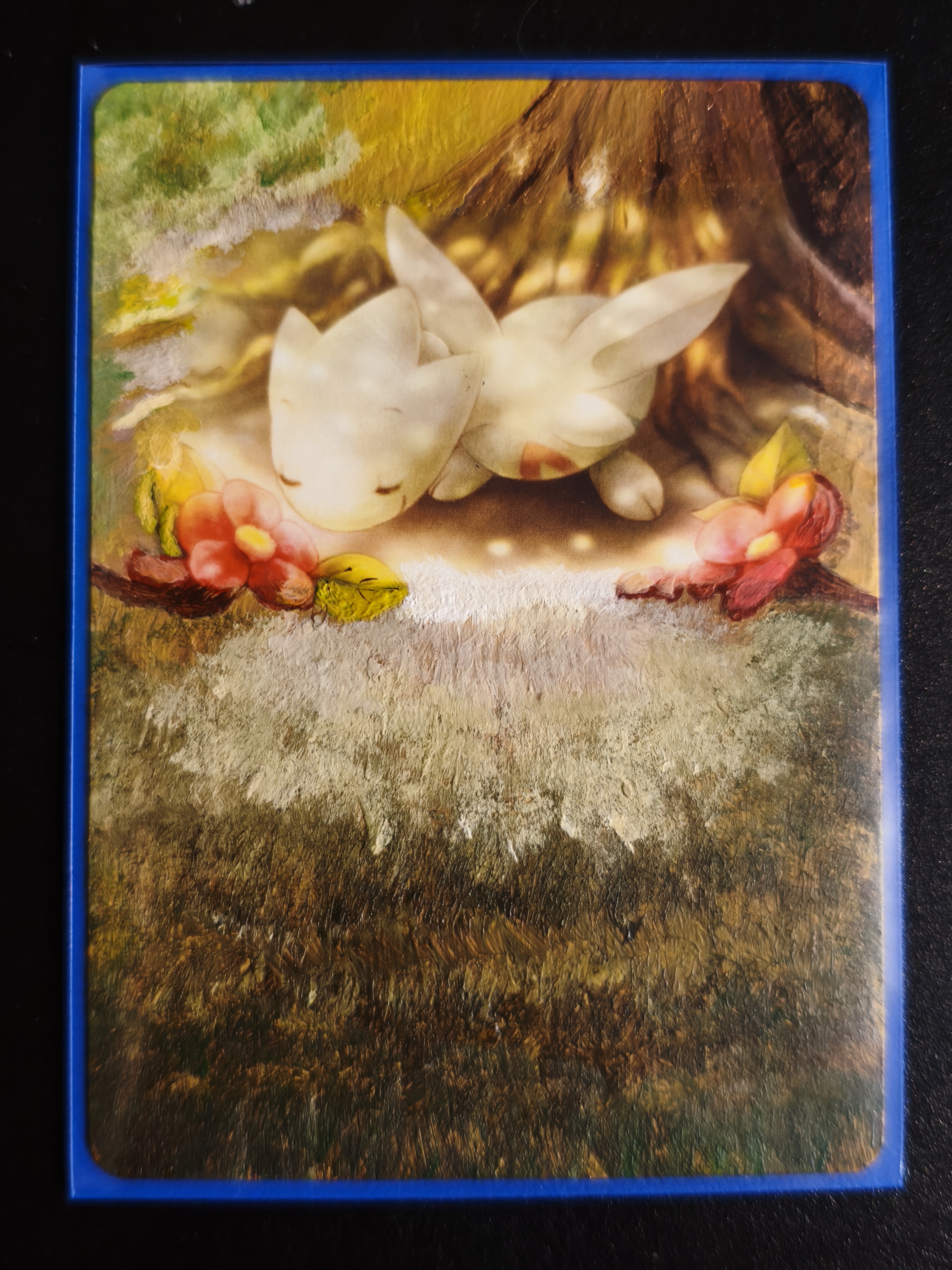 Carte peinte a la main altered art