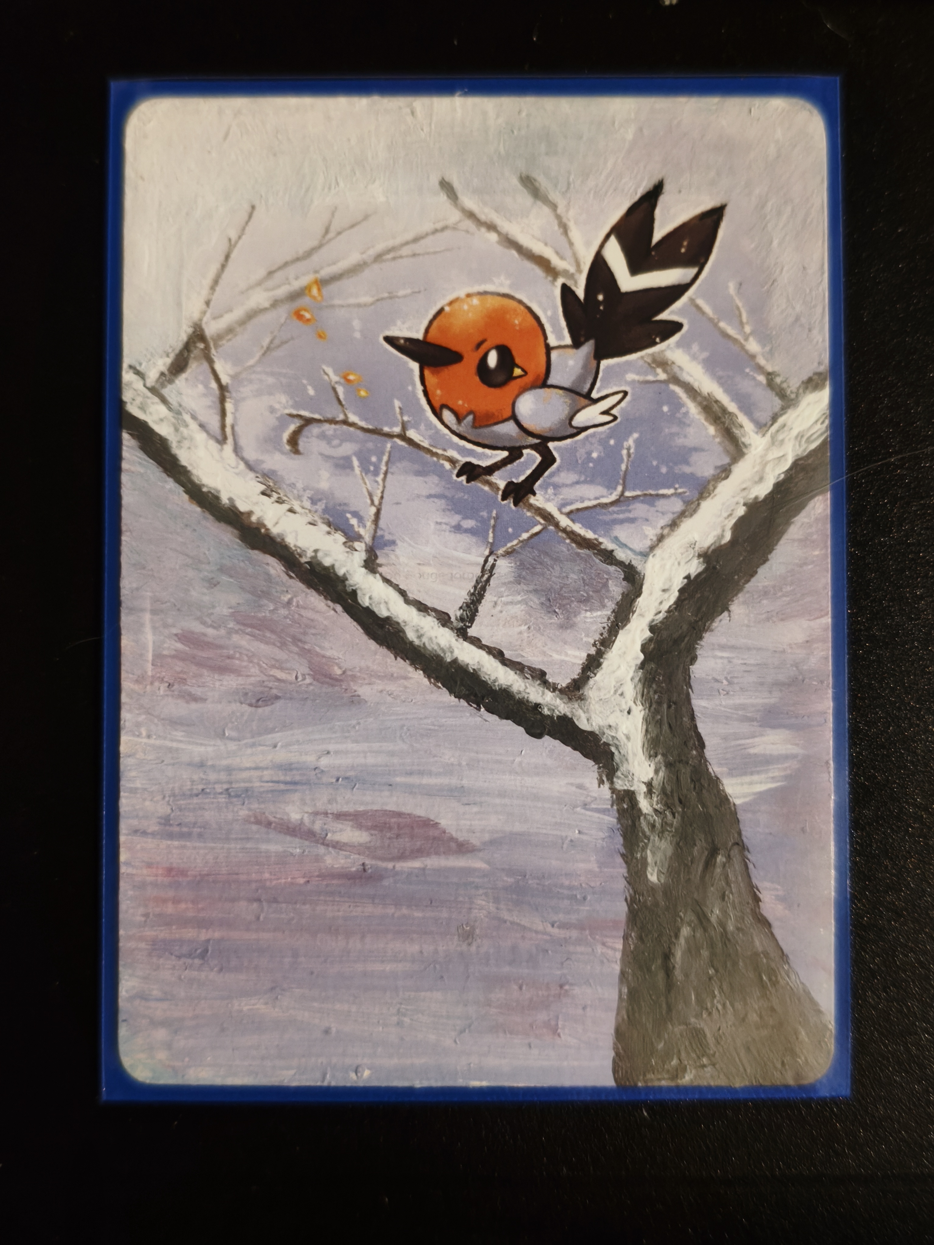 Carte peinte a la main altered art