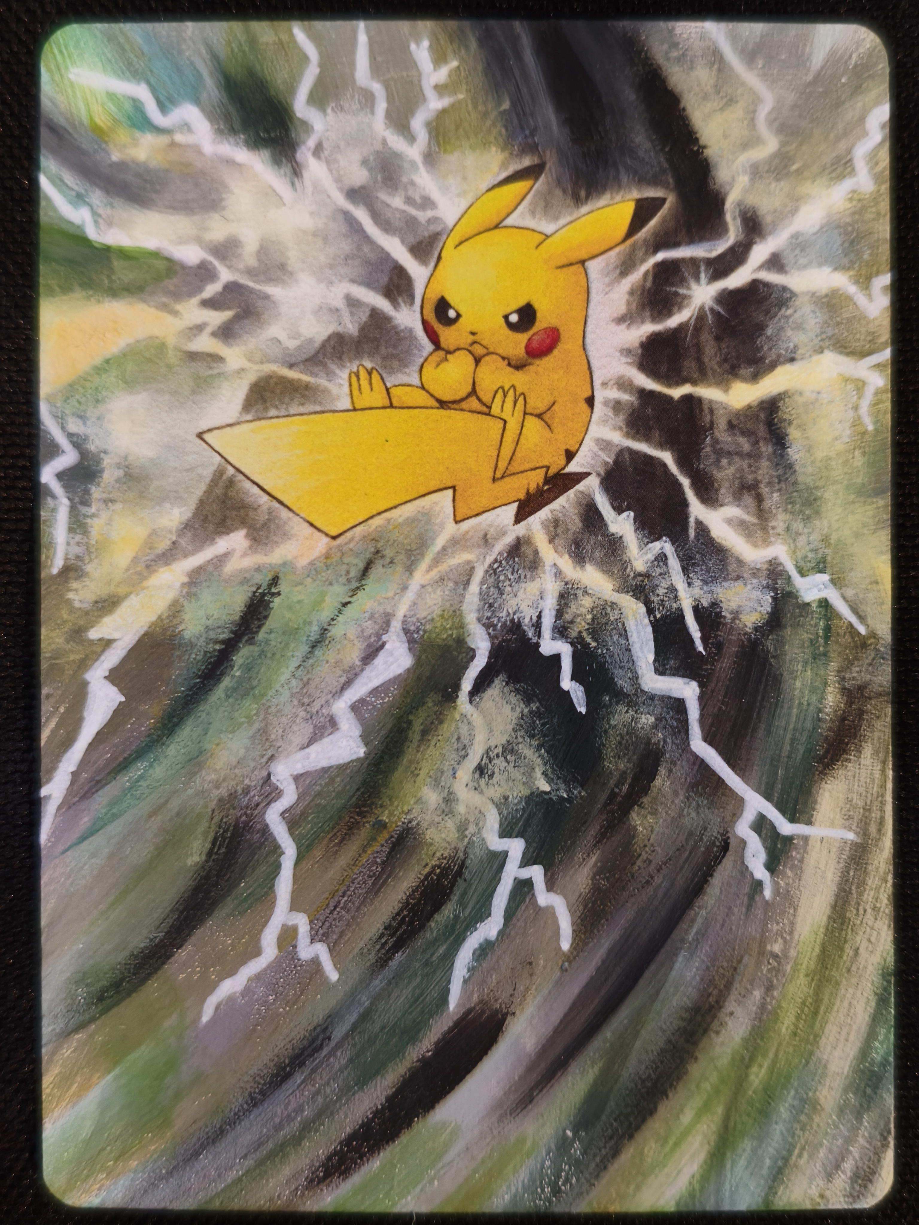 Carte peinte a la main altered art