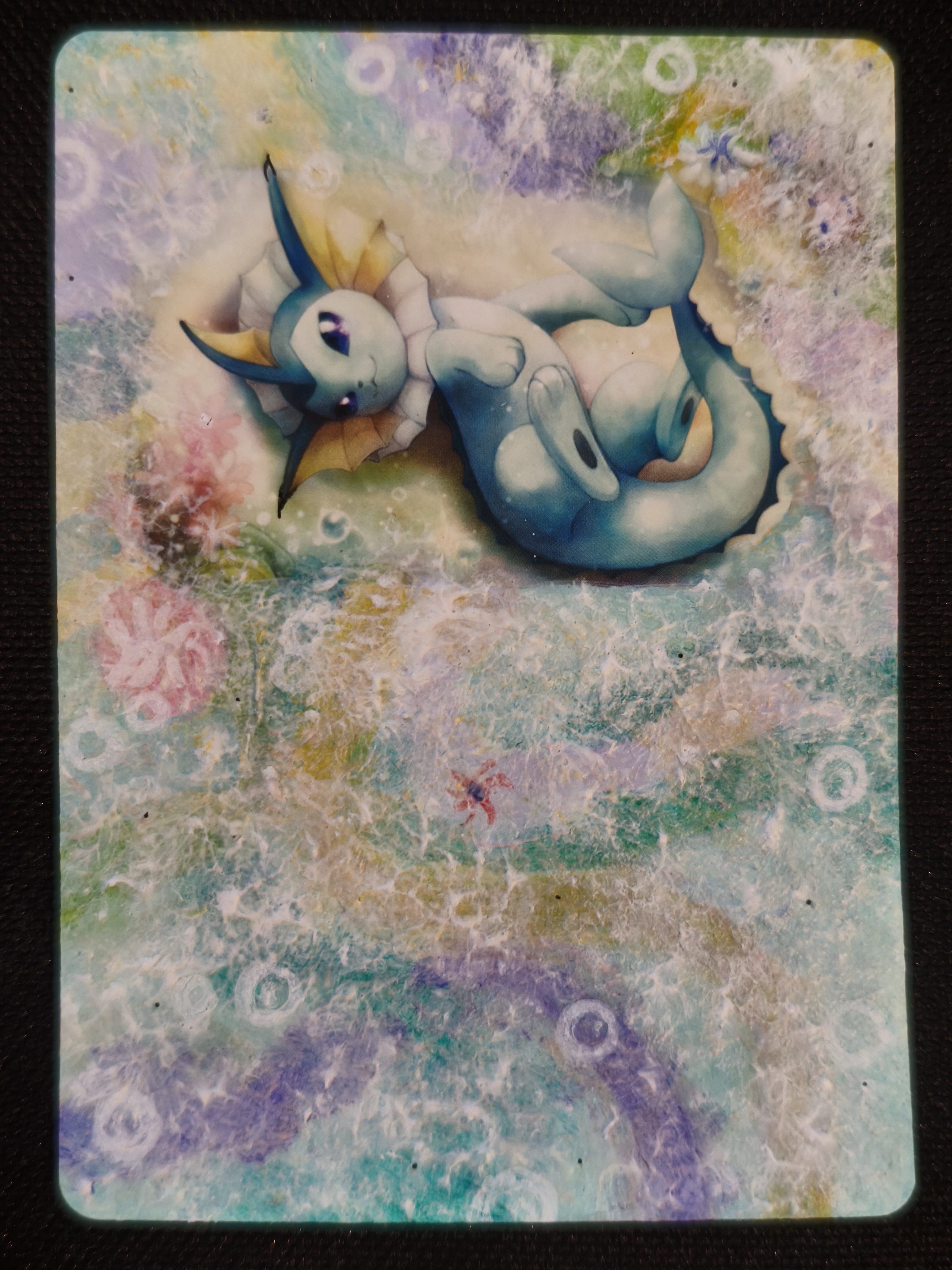Carte peinte a la main altered art