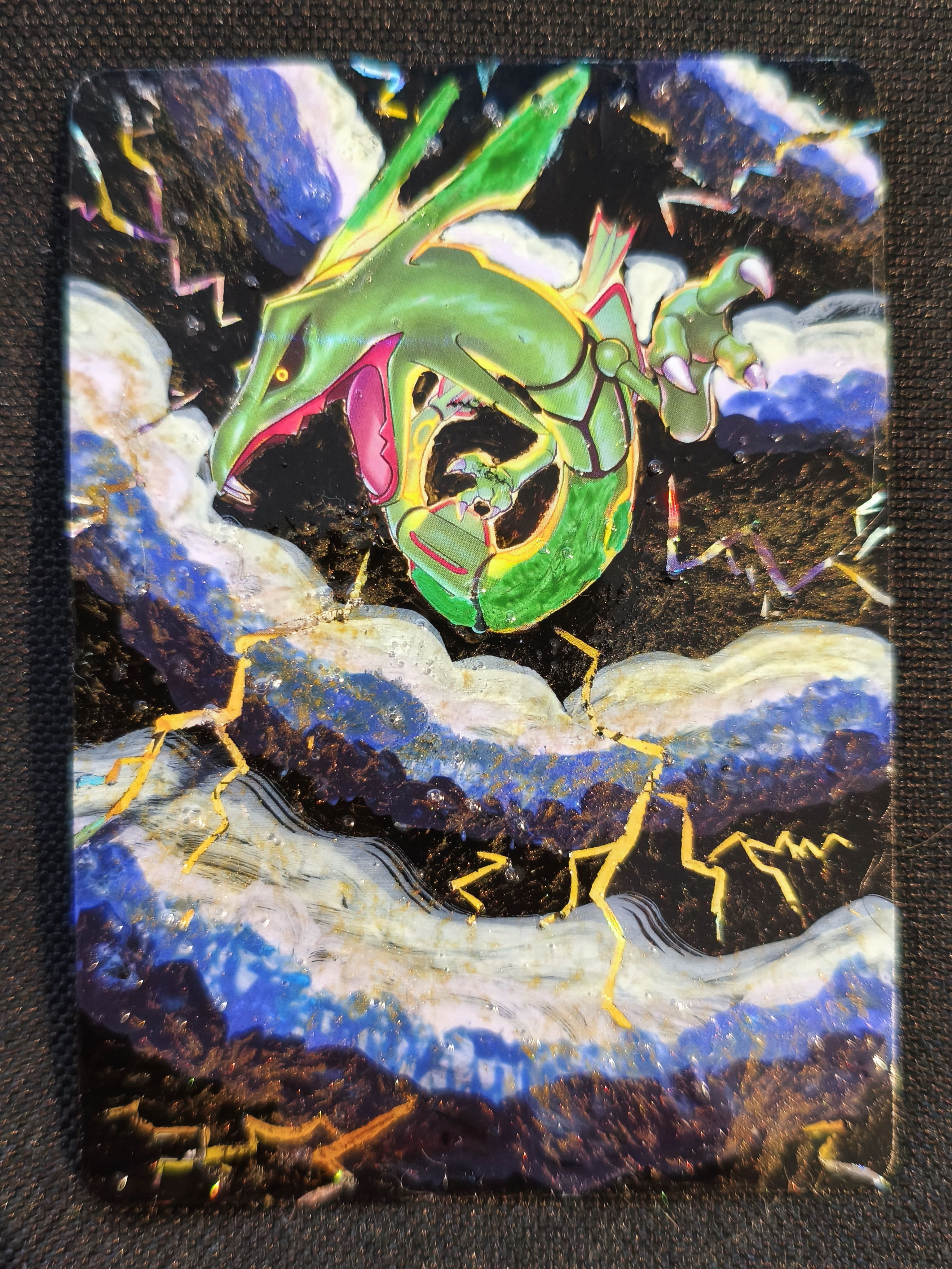 Carte peinte a la main altered art