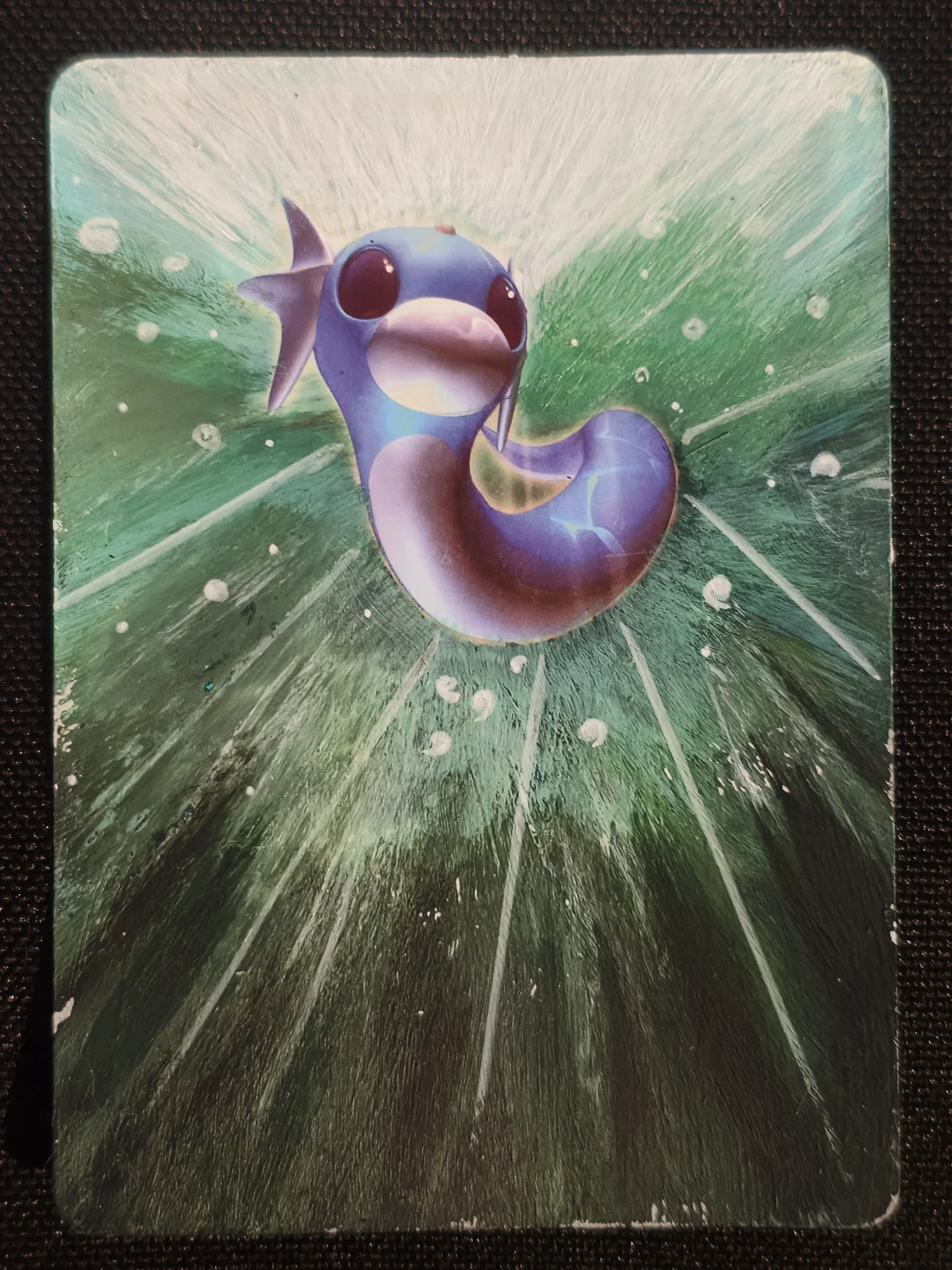 Carte peinte a la main altered art